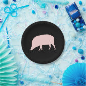 Pink Pig Pappteller (Party)