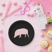 Pink Pig Pappteller (Party)