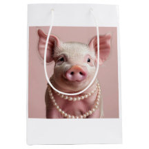 Pink Pig Pearlina Pinkette Decoupage