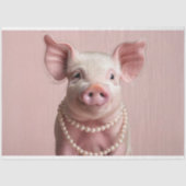 Pink Pig Pearlina Pinkette Decoupage Seidenpapier (Vorderseite)