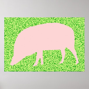 Pink Pig Poster