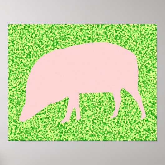 Pink Pig Poster (Vorne)
