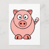 Pink Pig Postkarte (Vorderseite)