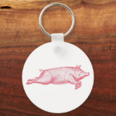 Pink Pig Schlüsselring Schlüsselanhänger (Vorderseite)