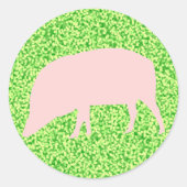 Pink Pig Sticker (Vorderseite)