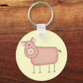 Pink Pig T - Shirt und Geschenke Schlüsselanhänger (Vorderseite)