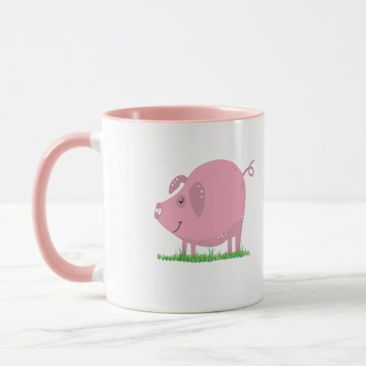 Pink Pig Tasse (Links)