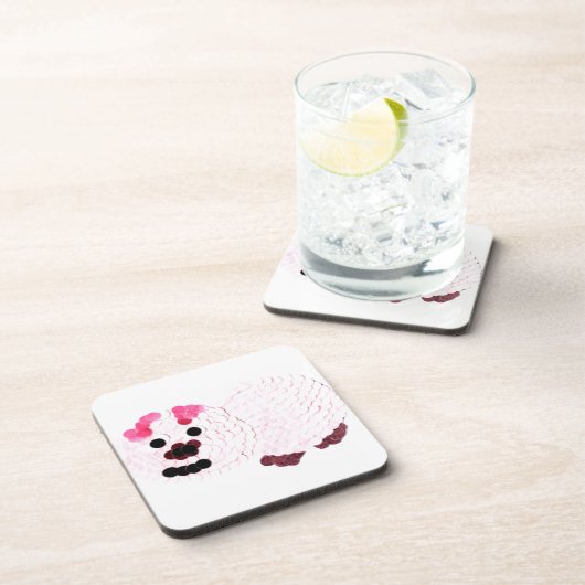 Pink Pig Untersetzer (Rechte Seite)