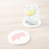 Pink Pig Untersetzer (Seite)
