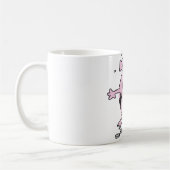 Pink Piggy Bank mit Geld-Tasse Kaffeetasse (Links)
