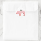 Pink Piggy Bank Stickers (Tasche)