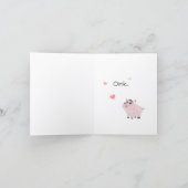 Pink piggy couple  karte (Innenseite)