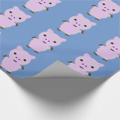 Pink Piggy Geschenkpapier (Ecke)