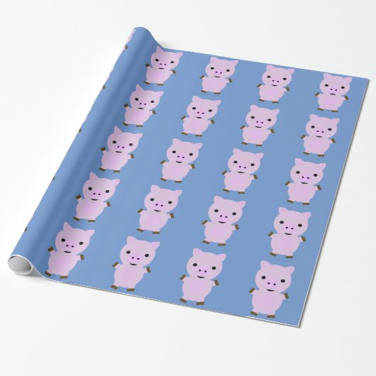 Pink Piggy Geschenkpapier (Ungerollt)