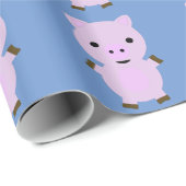 Pink Piggy Geschenkpapier (Rolleneckpunkt)