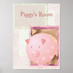 Pink Piggy Poster