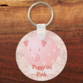 Pink Piggy Schlüsselanhänger (Vorderseite)