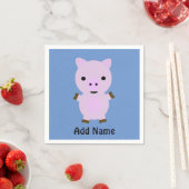 Pink Piggy Serviette (Beispiel)
