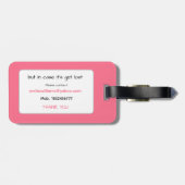 Pink piggy squad gepäckanhänger (Rückseite horizontal)