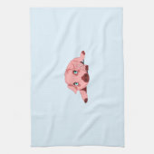 Pink Piglet Küchentuch - Farbe - Text (Vertikal)
