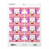 Pink Pigs Monogram Labels (Vorne)