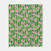 Pink-Pikleball-🦥 Fleecedecke (Vorderseite)