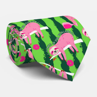 Pink-Pikleball-🦥 Krawatte