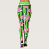 Pink-Pikleball-🦥 Leggings (Rückseite)