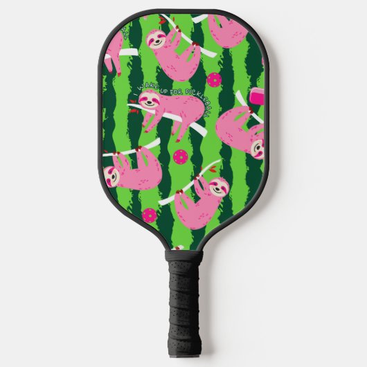 Pink-Pikleball-🦥 Pickleball Schläger (Vorderseite)