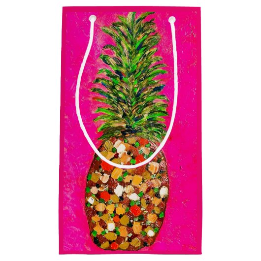 Pink Pineaser Geschenktasche Kleine Geschenktüte (Vorderseite)