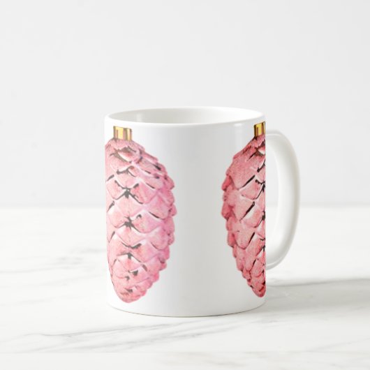 Pink Pinecones Tasse (VorderseiteRechts)