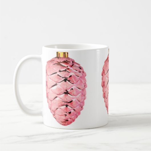 Pink Pinecones Tasse (Links)