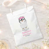 Pink Pinguin Beutel für Beutel, individualisierbar Geschenktütchen (Ausgeschnitten)
