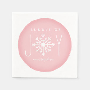 Pink-Pink-Babydusche aus Joy Winter Serviette