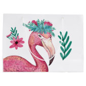 Pink-Pink-Babydusche-Geschenktüte Große Geschenktüte (Rückseite)