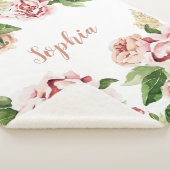 Pink-Pink-Blume-Mädchen Name Baby Sherpadecke (3/4)