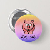 Pink-Pink-Pink-Pink-Pink-Schweine Button (Vorne & Hinten)