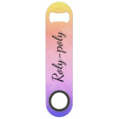 Pink-Pink-Pink-Pink-Pink-Schweine Speedflaschenöffner (Rückseite)