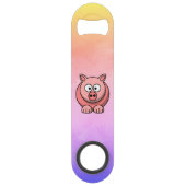 Pink-Pink-Pink-Pink-Pink-Schweine Speedflaschenöffner (Vorderseite)