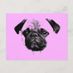 Pink pink postkarte
