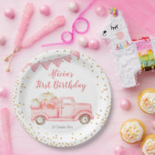 Pink Pink Pumpkin Truck Papier Party Plättchen Pappteller (Party)