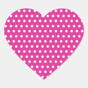 Pink-pinkfarbenes und weißes Herz-Aufkleber