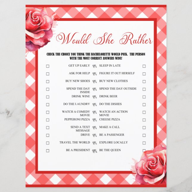 Pink Pinup Junggeselinnen-Abschied Sie eher Game (Vorderseite)