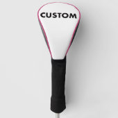 PINK Piping Custom Golf Driver Headcover Blank (Vorderseite)