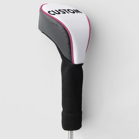 PINK Piping Custom Golf Driver Headcover Blank (angewinkelt)