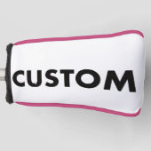 PINK Piping Custom Golf Putter Headcover Blank (Vorderseite)
