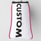 PINK Piping Custom Golf Putter Headcover Blank (Rotieren 90)