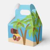 Pink Pirate Girl Birthday Party Geschenkschachtel (Rückseite)