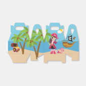 Pink Pirate Girl Birthday Party Geschenkschachtel (Ungefaltet)