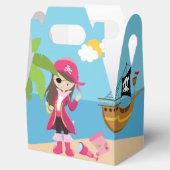 Pink Pirate Girl Birthday Party Geschenkschachtel (Geöffnet)